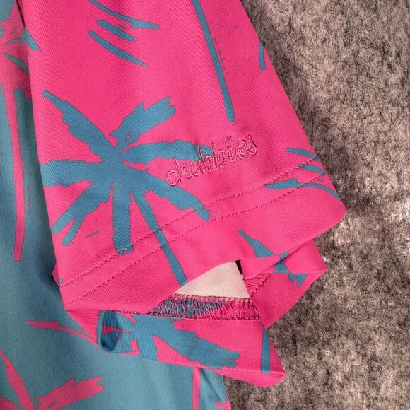 Chubbies Shirt Mens Size Medium Blue Short Sleeve Polo The Weekend Has Arrived - Picture 4 of 10